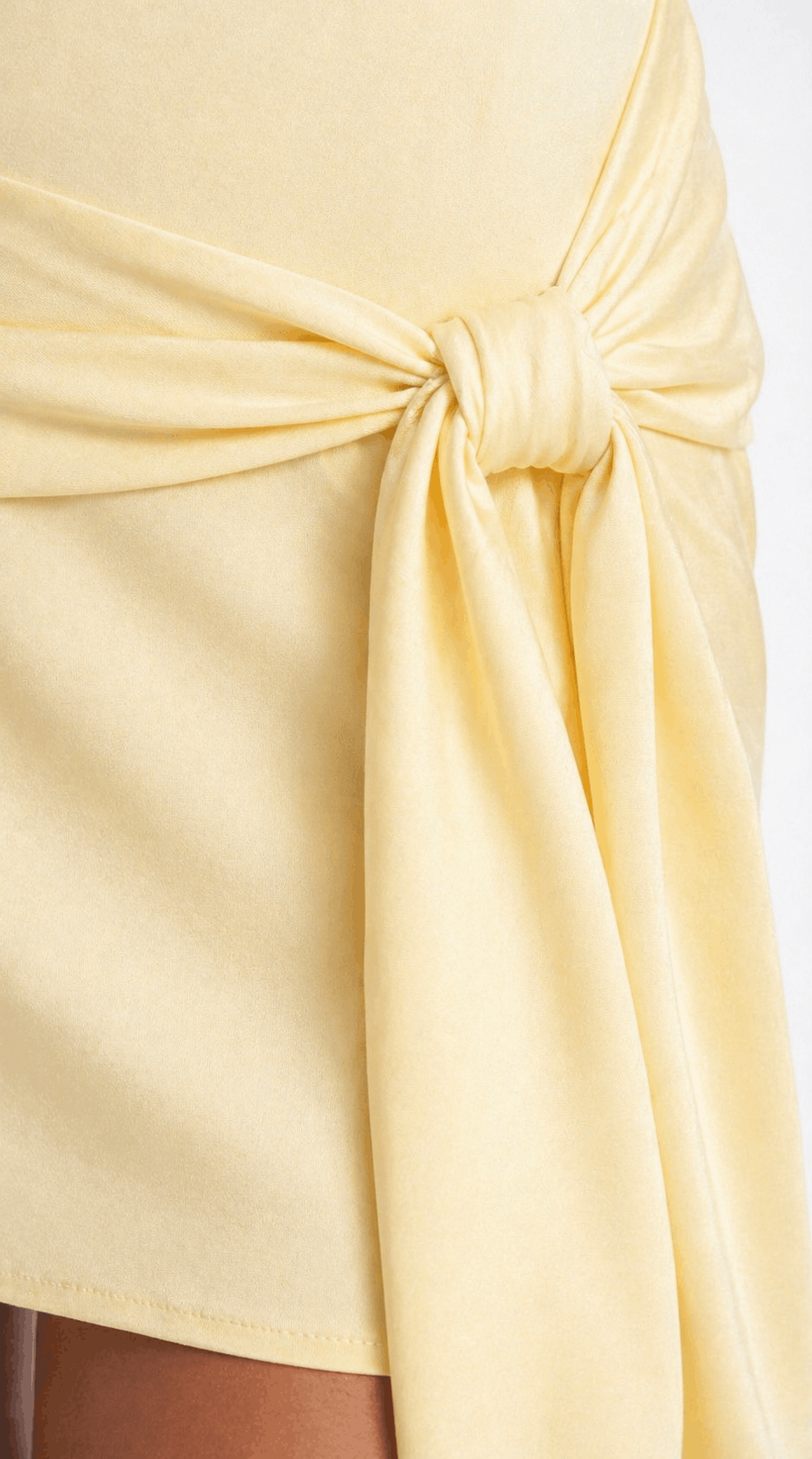 Bianca – Elegantes Neckholder Mini- Sommerkleid in Apricot