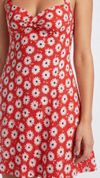 Eleni – Neckholder Mini-Sommerkleid mit floralem Print