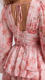 Adriana – Boho Mini- Sommerkleid mit Volants