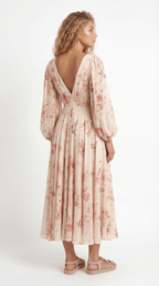 Mirella – Florales Maxi Sommerkleid