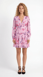 Bella – Florales Mini-Sommerkleid mit Volants