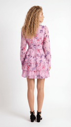 Bella – Florales Mini-Sommerkleid mit Volants