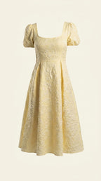 Lucia – Midi Sommerkleid in Apricot