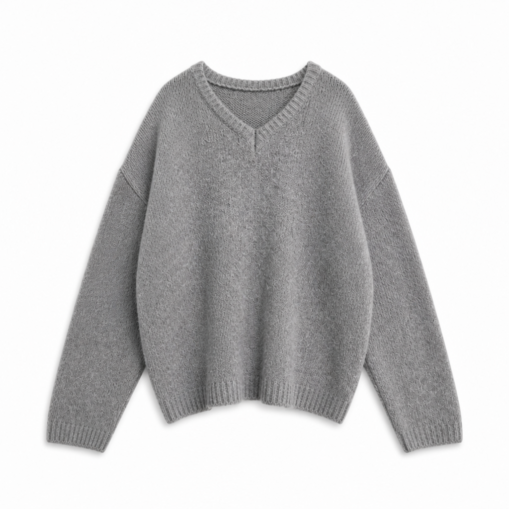 Lia – Strickpullover mit V-Ausschnitt