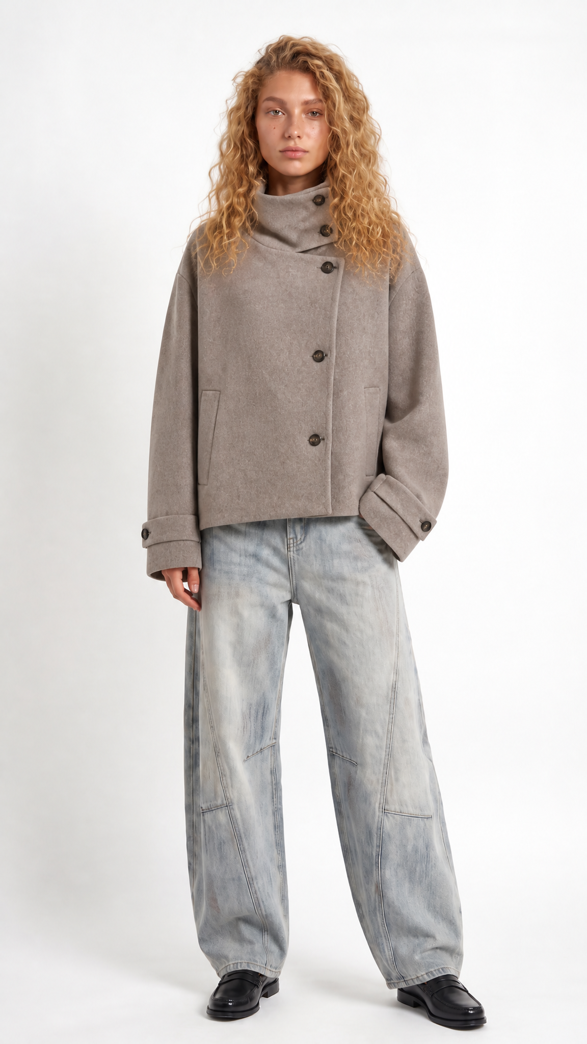 Ellinor – Kurzjacke mit Stehkragen