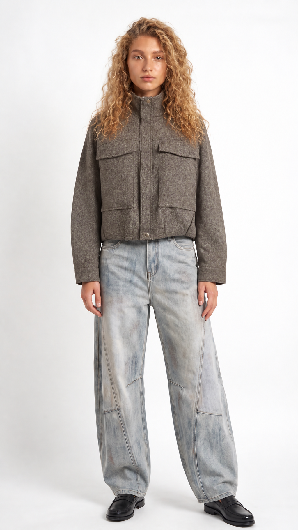 Isabelle – Utility Jacke mit Stehkragen