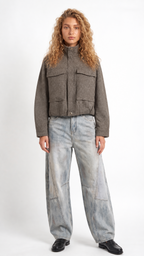 Isabelle – Utility Jacke mit Stehkragen