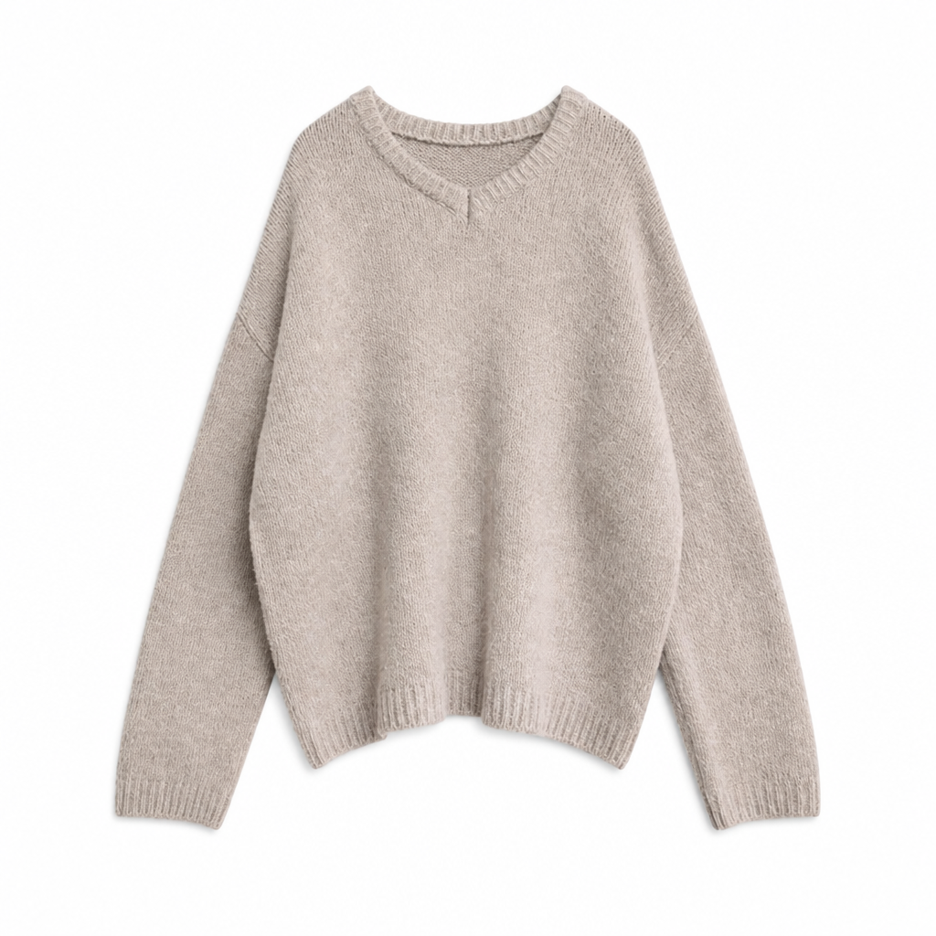 Lia – Strickpullover mit V-Ausschnitt