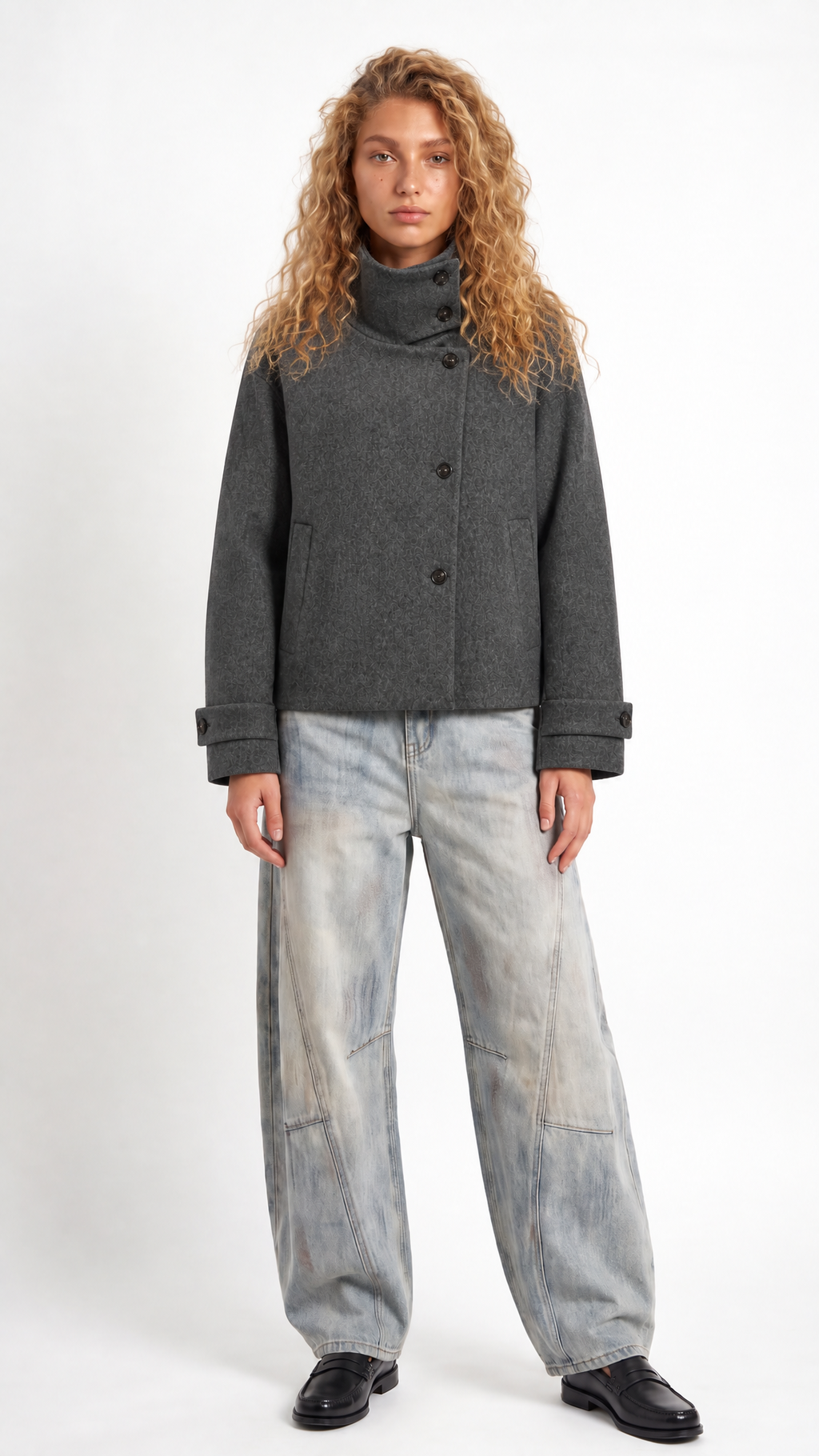 Ellinor – Kurzjacke mit Stehkragen