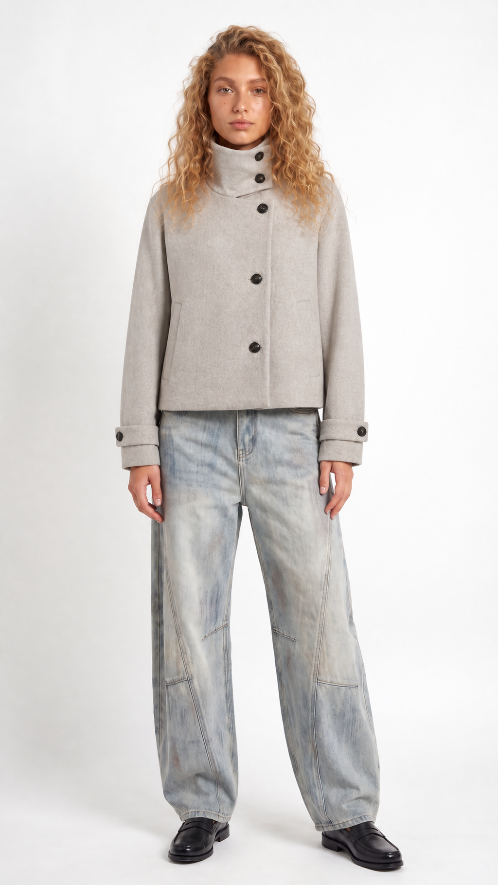 Ellinor – Kurzjacke mit Stehkragen