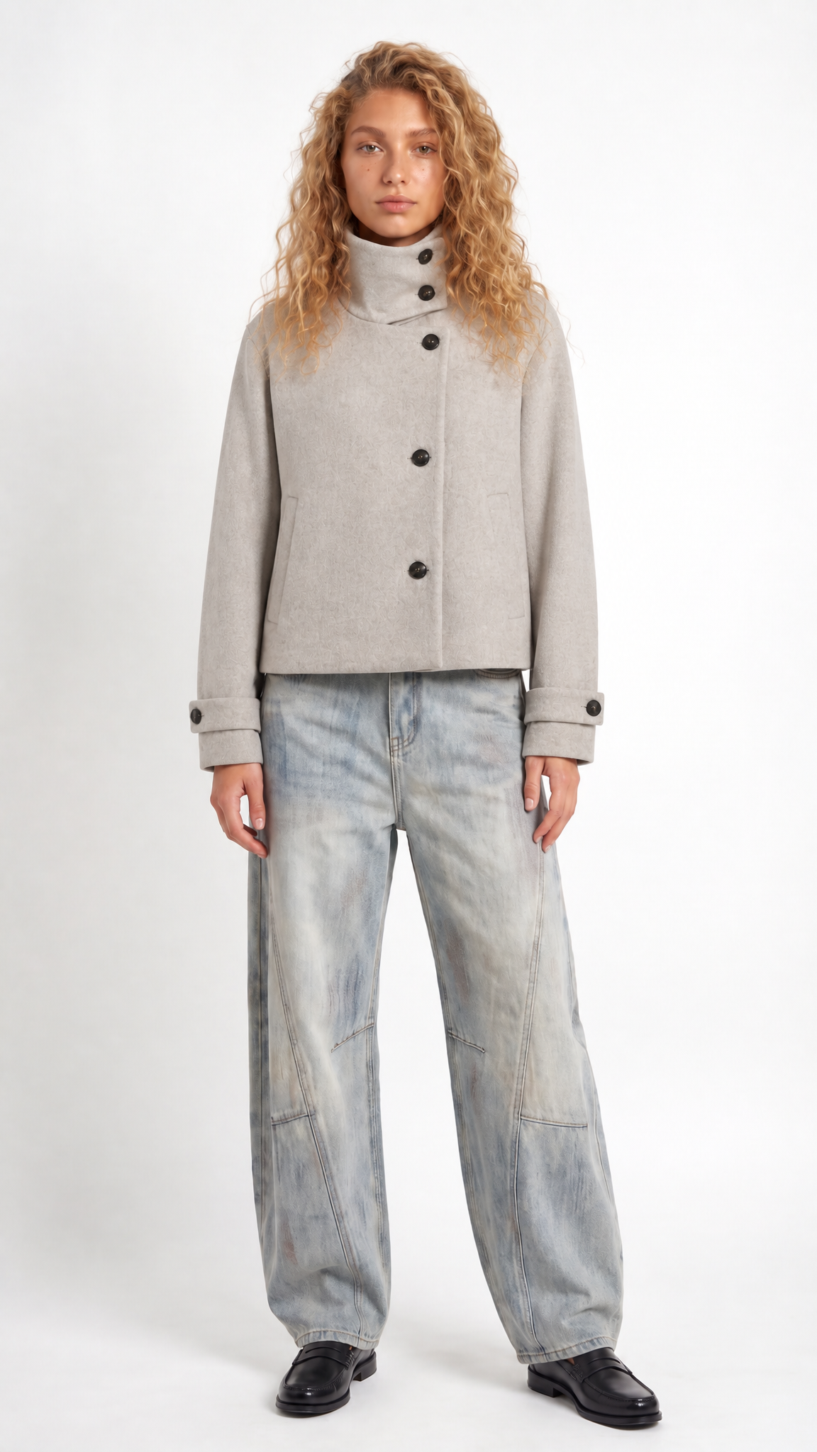 Ellinor – Kurzjacke mit Stehkragen